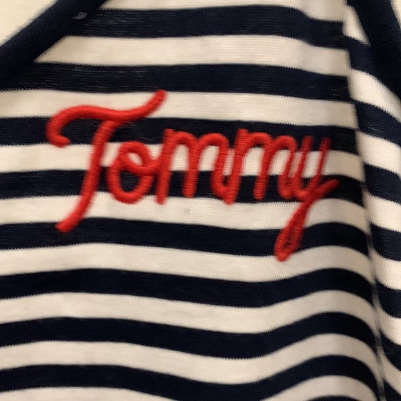 Tommy Hilfiger tank top • stripped blue and white • - Picture 3 of 5